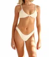 Dippin Daisys Gilded Coast Bikini Top In Gardenia Seashell In White