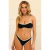 Dippin Daisys Glow Bottom In Black Rib