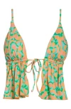 Dippin Daisys Goldie Tankini Bikini Top In Primavera