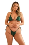 Dippin Daisys Gracie Triangle Bikini Top In Hunter