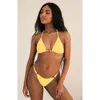 Dippin Daisys Halle Cheeky Bikini Bottom In Sunshine Waffle