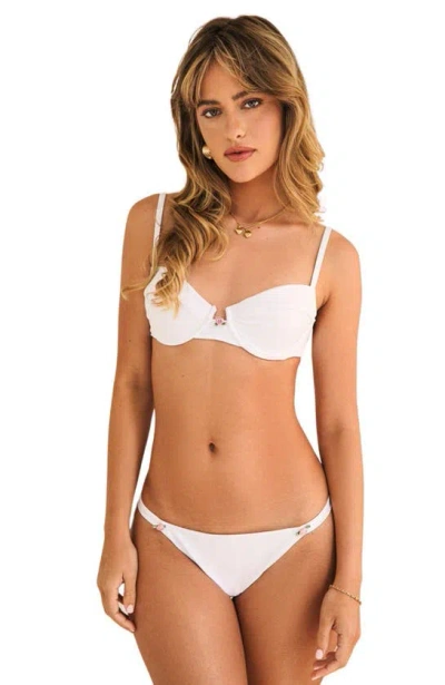 Dippin Daisys Harbor Cheeky Bikini Bottom In White