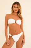 Dippin Daisys Haven Cheeky Swim Bottom In White Rib