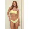 Dippin Daisys Hudson Bandeau Bikini Top In Yellow