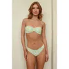 Dippin Daisys Hudson Bandeau Bikini Top In Green