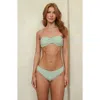 Dippin Daisys Hudson Bandeau Bikini Top In Green