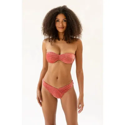 Dippin Daisys Hudson Bandeau Bikini Top In Red