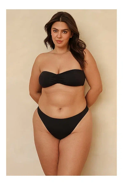 Dippin Daisys Hudson Bandeau Bikini Top In Black, Women's At Urban Outfitters