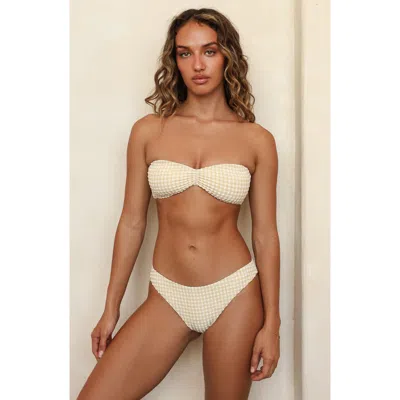 Dippin Daisys Hudson Bandeau Bikini Top In Neutral