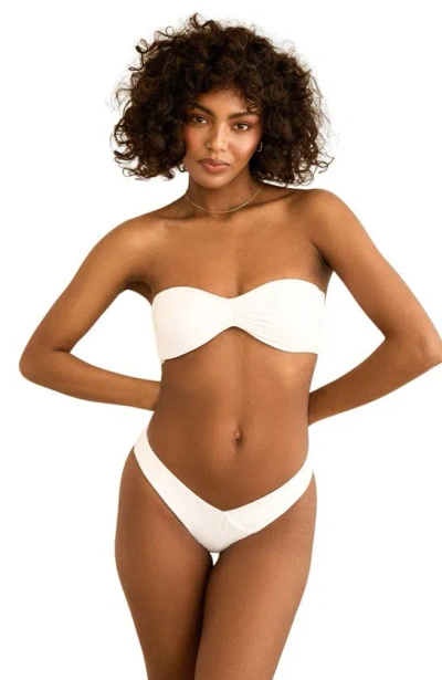 Dippin Daisys Hudson Bandeau Bikini Top In White