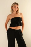 Dippin Daisys Kenna Crop Top In Black