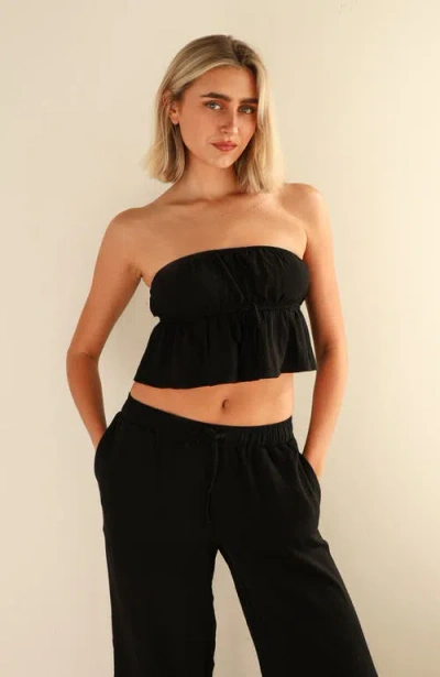 Dippin Daisys Kenna Crop Top In Black