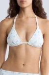 Dippin Daisys Lana Floral Triangle Bikini Top