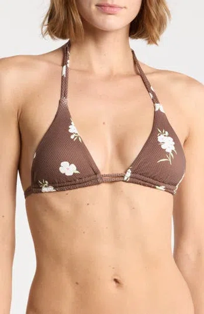 Dippin Daisys Lana Halter Bikini Top In Brown