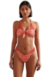 Dippin Daisys Le Plage Triangle Bikini Top In Multi
