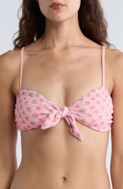Dippin Daisys Leslie Floral Knot Bikini Top