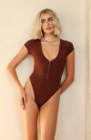 Dippin Daisys Lilo One Piece In Mocha