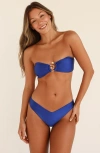 Dippin Daisys Lotus Bandeau Bikini Top In Blue