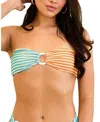 Dippin Daisys Lotus Bandeau Bikini Top In Pool Party/campfire