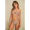 Dippin Daisys Lotus Bandeau Bikini Top In Watermelon Stripe