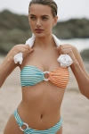 Dippin Daisys Lotus Bandeau Bikini Top In Blue