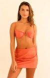Dippin Daisys Lucky Swim Mini Length Skirt In Rust