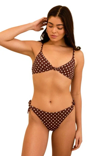 Dippin Daisys Lucy Bottom In Dotted Brown