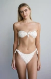 Dippin Daisys Lucy Side Knots Cheeky Bikini Bottom In Shortcake