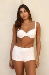 Dippin Daisys Charmed Slit Mini Skirt In Je Taime Fleur