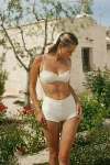 Dippin Daisys Luisa Swim Short In Gardenia, Women's At Urban Outfitters In White