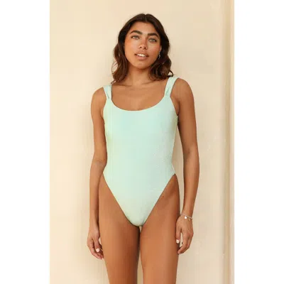 Dippin Daisys Lydia One Piece In Bleached Aqua
