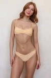 Dippin Daisys Marco Bralette Bikini Top In Orange