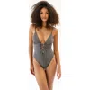 Dippin Daisys Mercury One-piece Swimsuit In Sparkle Black