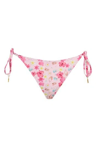 Dippin Daisys Mia Side Tie Bikini Bottoms In Pink