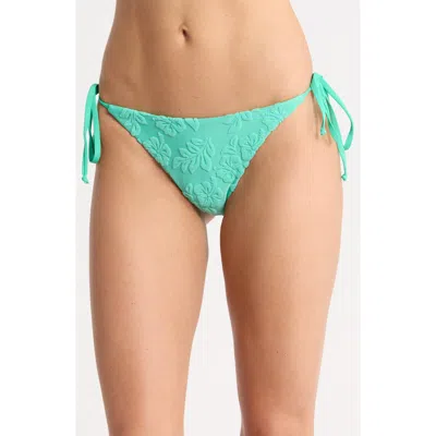 Dippin Daisys Mia Textured Side Tie Swim Briefs In Green