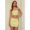 Dippin Daisys Mojito Mini Skirt In Yellow