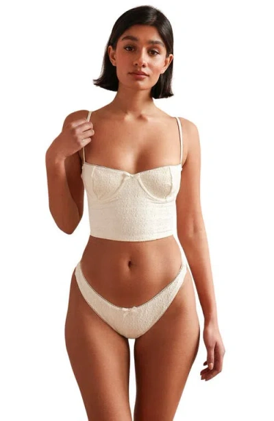 Dippin Daisys Monet Super Cheeky Bikini Bottoms In White