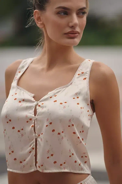 Dippin Daisys Mystic Satin Tank In White