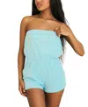 Dippin Daisys Napa Bandeau Style Romper In Pool Terry