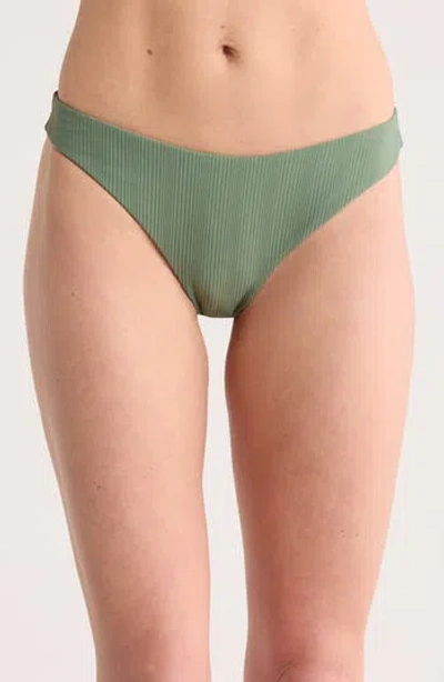 Dippin Daisys Nocturnal Bikini Bottoms In Avocado Mini Rib