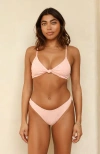 Dippin Daisys Nocturnal Cheeky Bikini Bottom In Pink