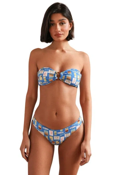 Dippin Daisys Nocturnal Cheeky Bikini Bottoms In Blue