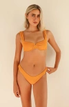 Dippin Daisys Nocturnal Cheeky Bikini Bottom In Golden Glow