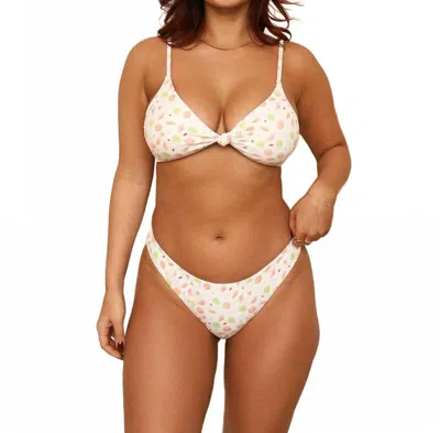 Dippin Daisys Nocturnal Cheeky Bikini Bottom - Plus In Underwater In White