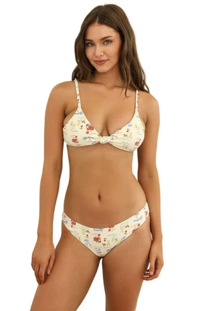 Dippin Daisys Nocturnal Cheeky Bikini Bottom In White