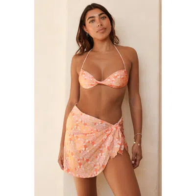 Dippin Daisys Nomad Sarong In Coral Garden