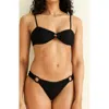 Dippin Daisys North Shore Cheeky Bikini Bottom In Lace Black