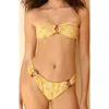 Dippin Daisys North Shore Cheeky Bikini Bottom In Sunset Grove