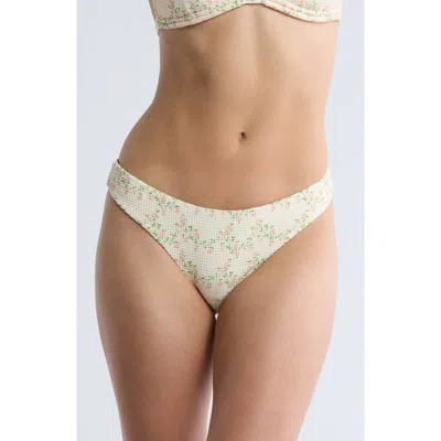 Dippin Daisys Palm Floral Bikini Bottoms In Pink