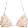 Dippin Daisys Palm Triangle Bikini Top In Multi